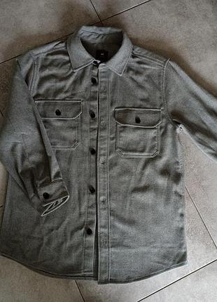 Теплая рубашка от h&m