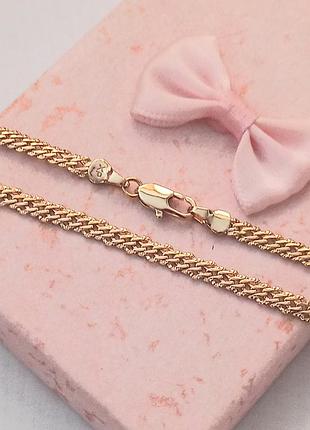 Ланцюжок подвійний ромб медичне золото