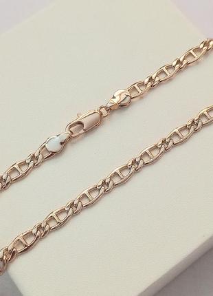 Цепочка ширина 5 мм., медицинское золото