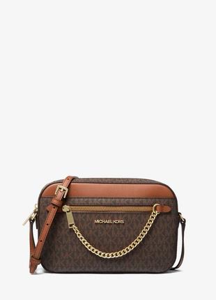 Сумка michael kors jet set lg brown оригинал майкл корс