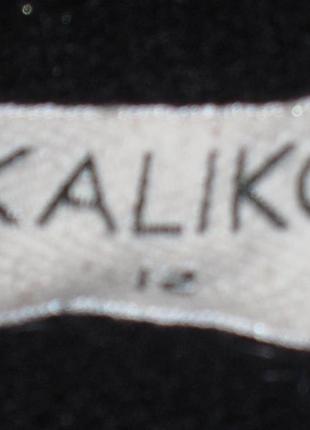 Черный ангоровый гольф водолазка с вышивкой kaliko р-р12 короткий рукав3 фото