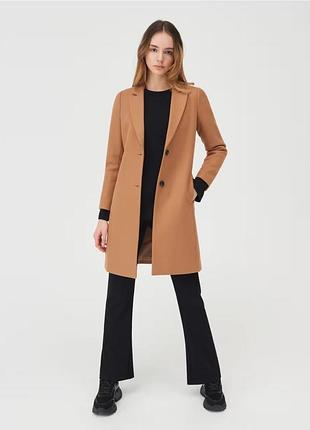 Женское бежевое пальто sinsey в размере s