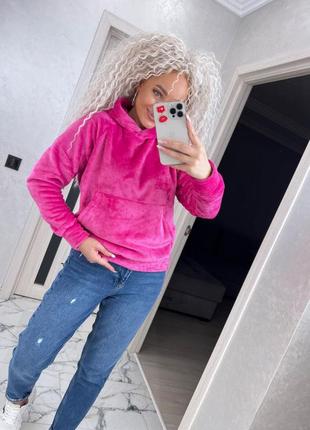 Теплая женская худи, разные цвета