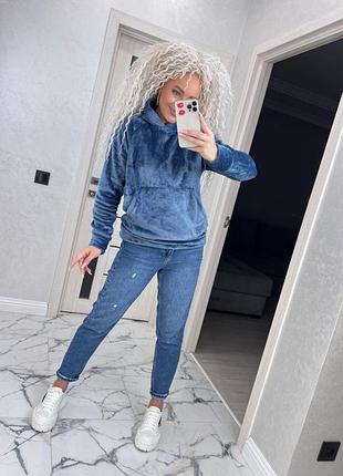 Теплое женское худи