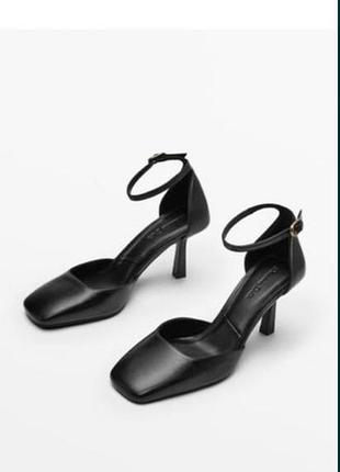 Кожаные туфли massimo dutti 37 размер
