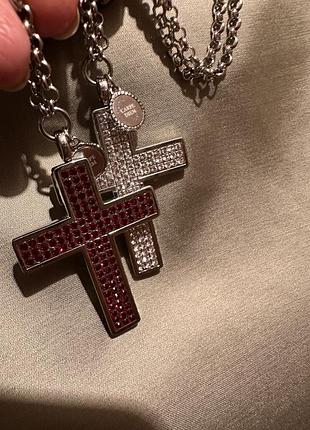 Airfield цепочка з хрестиком з камінчиками, нова