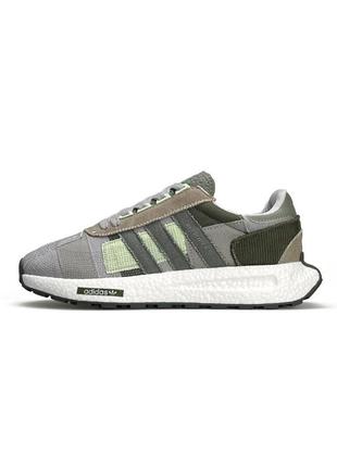 Adidas retropy e5 texture white grey green
