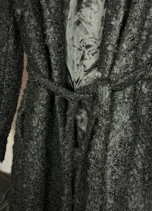 Пальто zw collection из шерсти букле manteco zara9 фото