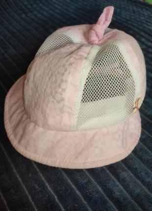 Головные уборы для девочки 3-6, 6-9 месяцев + подарок