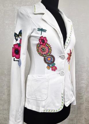 Desigual нарядный трикотажный пиджак2 фото