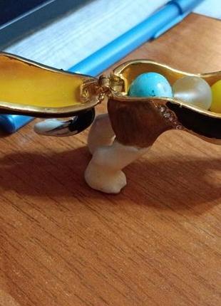 Роскошная винтажная статуэтка с секретом. собачка. шкатулка. позолота. фарфор. ручная работа.