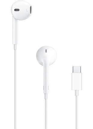 Apple earpods usb-c (mtjy3am/a) навушники провідні type-c для iphone 15 16 ipad (оригінал apple)
