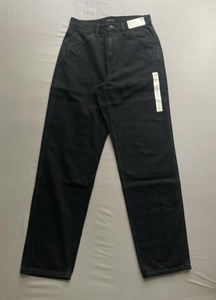 Черные широкие джинсы uniqlo