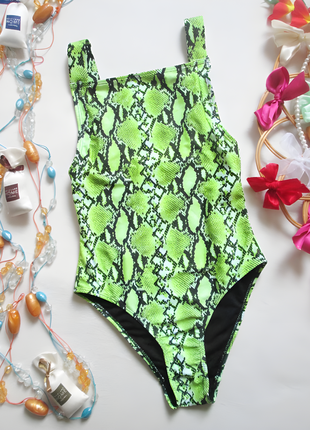 Шикарный слитный купальник в змеиный принт primark 🌼🌴🌼