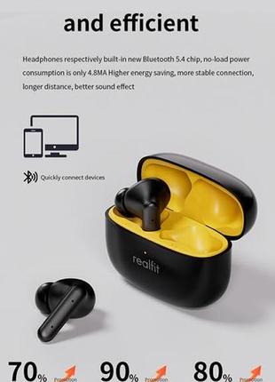 Навушники бездротові bluetooth 5.4, новинка u3 вакуумні ігрові, наушники4 фото