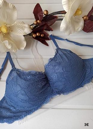 Красивый кружевной бюстгальтер с закрытым мостиком, leyla, турция 75в