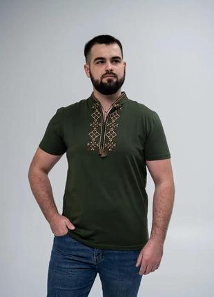 Вишиті футболки (колір хакі)