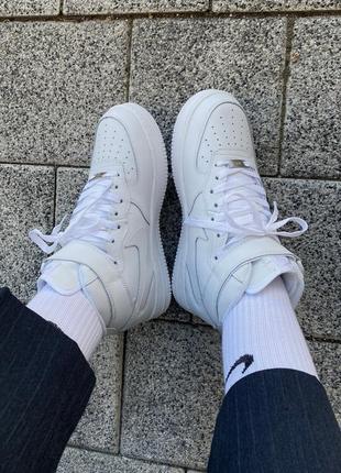 ❄️ зимние кроссовки на меху nike air force 1 mid the5 фото