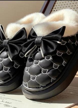 Автоледі жіночі з хутром, дутіки зимові з бантиком, дутики з ведмедиками, дутики,...