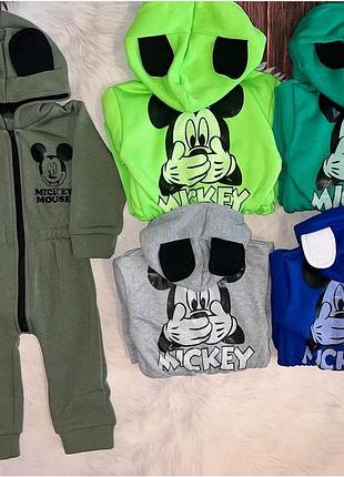 Ромпер міккі на флісі 68-92 розмір
