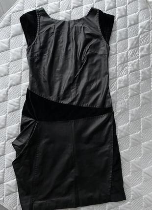 Платье с натуральной кожи