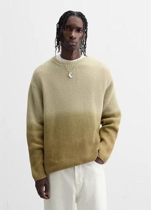 Свитер мужской в рубчик zara new