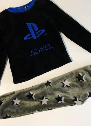 Флисовая пижама playstation ps махровая пижама плюшевая
