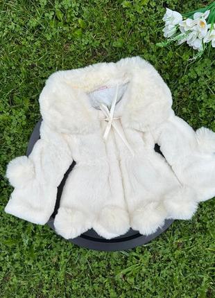 Детская шубка из эко меха 90-140 г3 фото