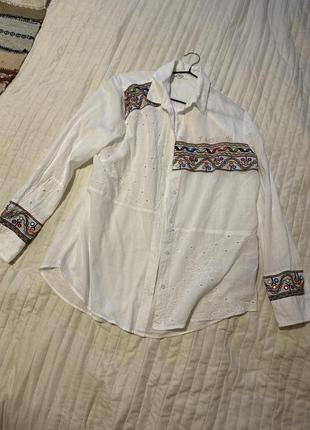 Сорочка блуза жіноча desigual вишивка