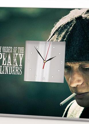 Годинник «гострі картузи. peaky blinders» сувенір фанатам серіалу, стильна прикраса спальні, кафе, б
