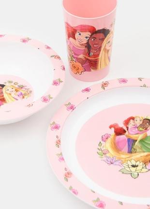 Набір посуду disney рожевий принцеси