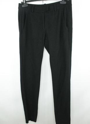 Дизайнерские шерстяные брюки isabel marant etoile black stretch fleece wool slim fit pants