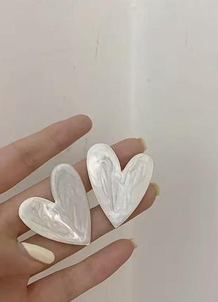Серьги сердца