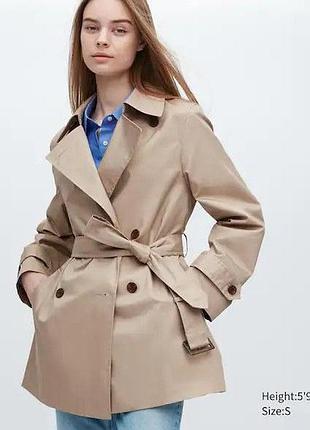 Тренч хлопковый uniqlo u
60% хлопок, 40% полиэстер; подкладка: 100% полиэстер