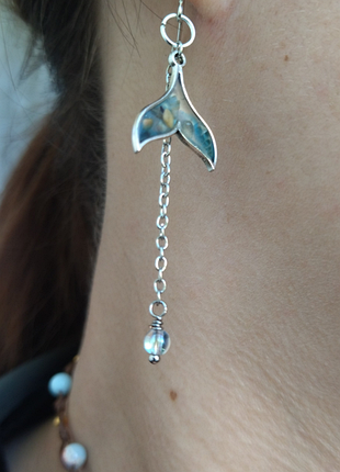 Сережки из эпоксидной смолы