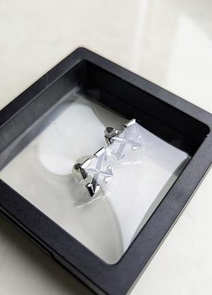 Сережки off white silver 5