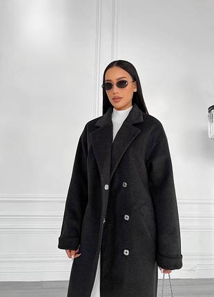 Зимове пальто с поясом