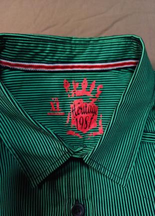 Воротник 46 см heritage 1981 size xl тенниска в полоску3 фото