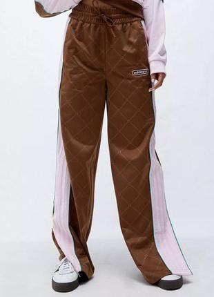Women’s adidas code retro luxury track pants brown/pinksize nwt hl0058  sz. 2x