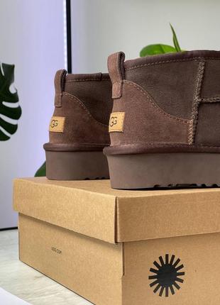 Уггі ugg ultra mini platform chocolate