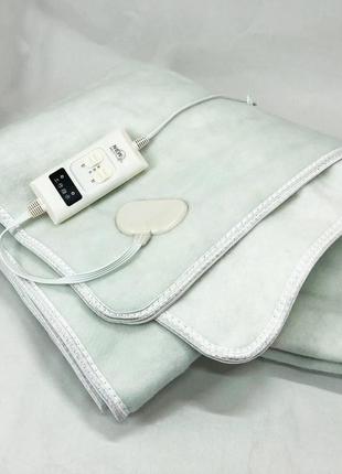 Электропростынь электрическая простынь с подогревом electric blanket 150х120см. цвет: белый