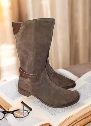 Осенние натуральные сапоги сапоги замша oui италия р.37-38