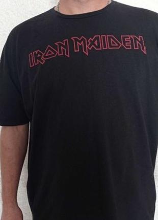 Футболка з лого рок групи iron maiden хард рок хеві метал