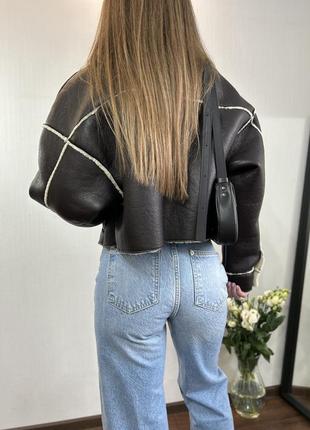 Дублянка pull&bear курточка авіатор дубленка пулл беар пул бир жакет3 фото