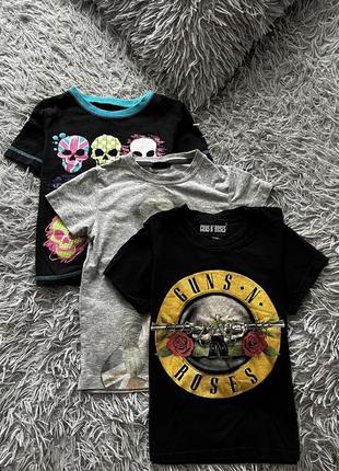 Лот футболок на маленького рокера 4-5 років guns n roses