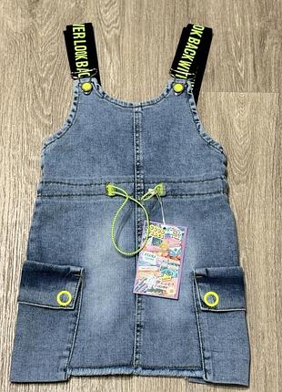 Джинсовый сарафан деним турция