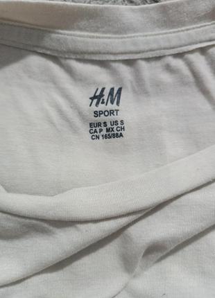 Спортивная майка стрінг h&m sport 165/88 cm,s светло -бежевого цвета2 фото