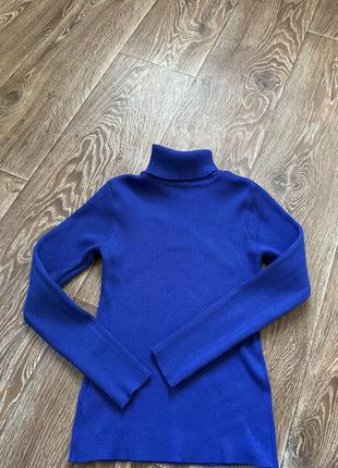 Гольф в рубчик цвета электрик