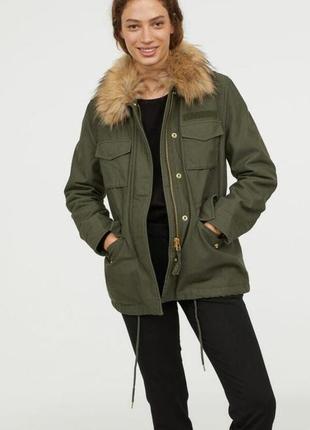 Куртка парку h&m хакі