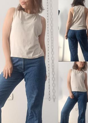 Спортивная майка стрінг h&m sport 165/88 cm,s светло -бежевого цвета3 фото